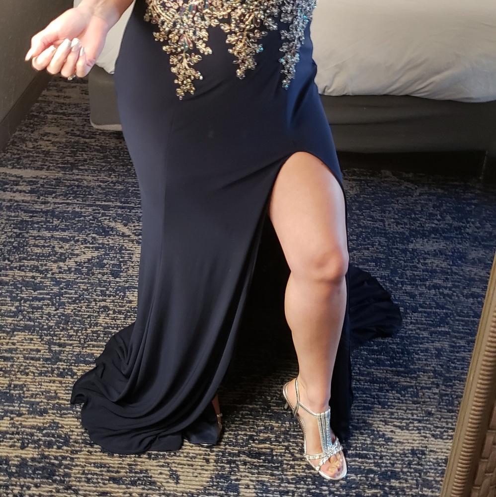 Clarisse Sequin Mesh Formal Gown - image 7